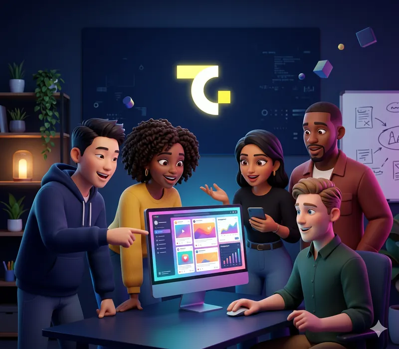 Social media marketing agency in Trivandrum, Kerala: True Connect team planning content